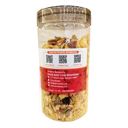 Sarvottam Muesli Box 250g | Premium Healthy Breakfast Cereal | High in Fiber, Protein & Whole Grains | Nutritious Mix of Oats, Nuts & Dry Fruits for Energy