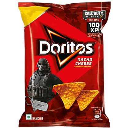 Doritos Nacho Chips - Nacho Cheese Flavour, Crunchy Crispy Snacks, 153 g
