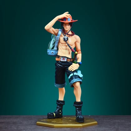 PORTGAS D. ACE ACTION FIGURE WITH STAND (25 CM HEIGHT) - ONE PIECE