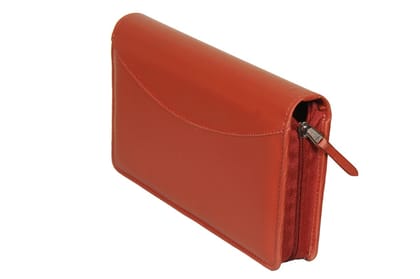 Sukeshcraft Multi Cheque Book Holder – Holds 8 Cheque Books, 13 Cards, Locker Key, Pen & Zipper Pocket | PU Leather Organizer for Home & Office