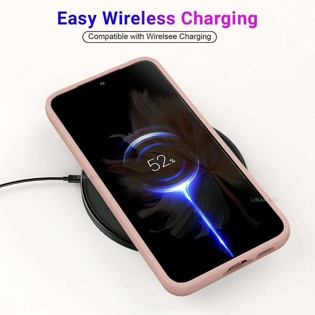 LIRAMARK Liquid Silicone Soft Back Cover Case for Samsung Galaxy S23 Plus 5G