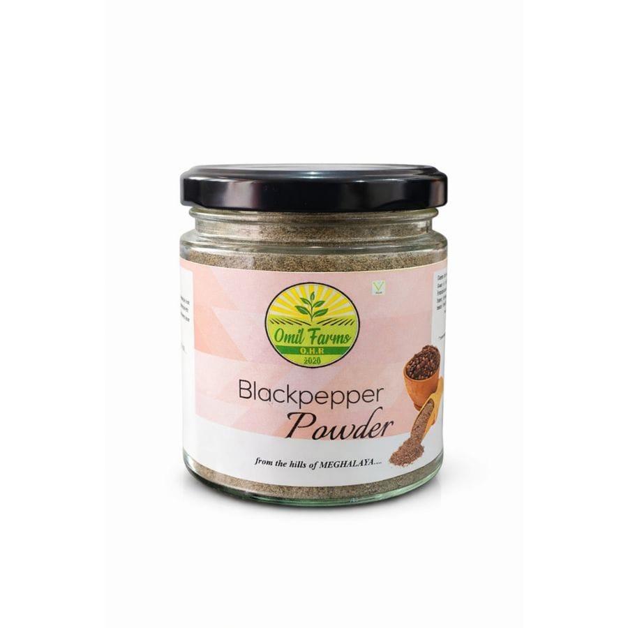 BLACK PEPPER POWDER - 3 NOS COMBO PACK - 300 gm - Three glass jars