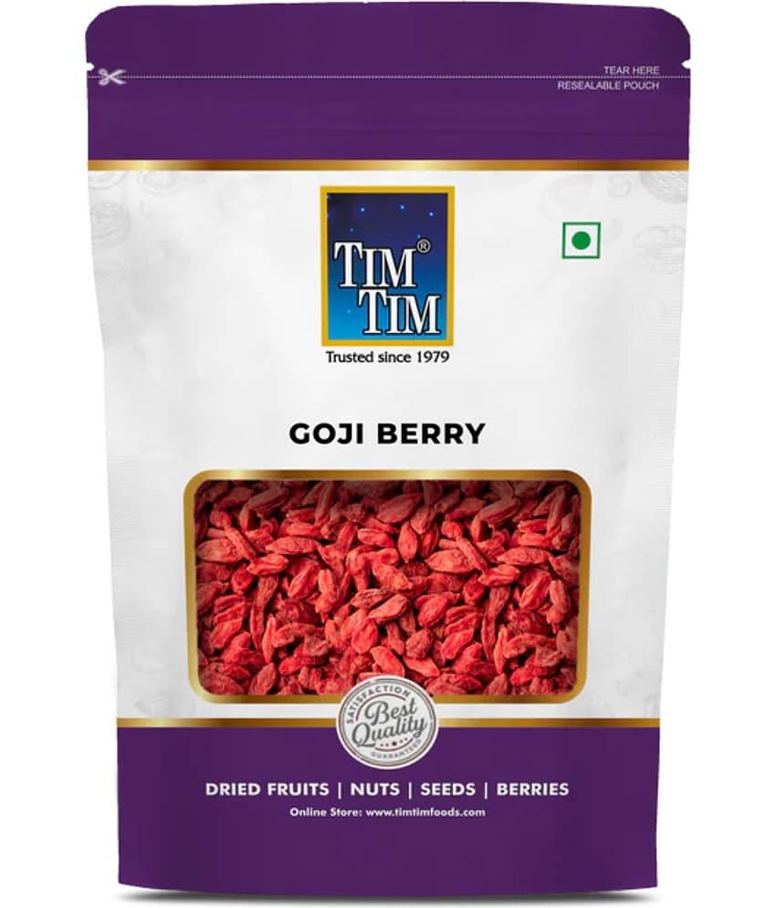 Tim Tim Goji Berries 100g | Premium Dried Goji Berries | Rich in Antioxidants, Vitamins & Fiber | Healthy Superfood Snack