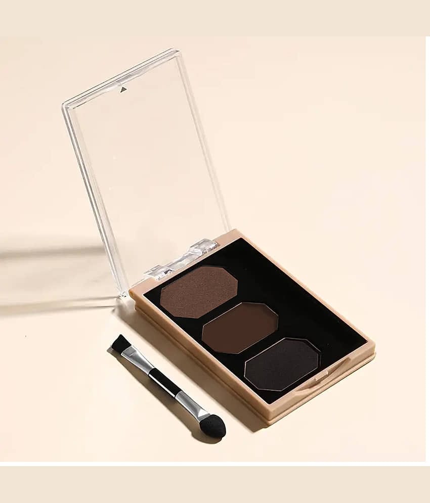 Adbeni Instant Eyebrow Powder Cake Palette With Brush Brow Eyes Brown 9 g