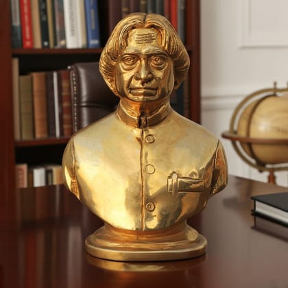 Brass Showpiece APJ Abdul Kalam Half Statue (BSMAS1631 C)