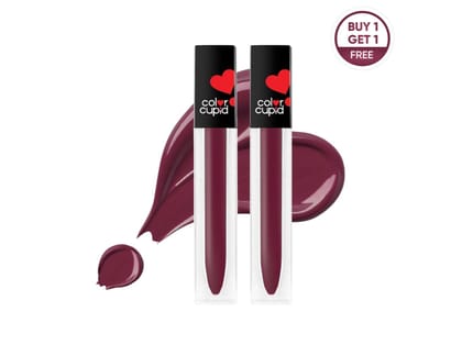 BUY 1 GET 1 - Color Cupid Forever Love Matte Liquid Lipstick - Tipsy Wine - 4.1 g BUY 1 GET 1 - Color Cupid Forever Love Matte Liquid Lipstick - Tipsy Wine - 4.1 g