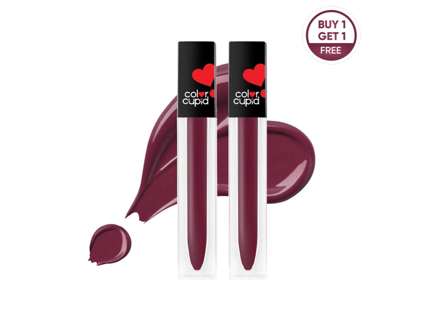 BUY 1 GET 1 - Color Cupid Forever Love Matte Liquid Lipstick - Tipsy Wine - 4.1 g