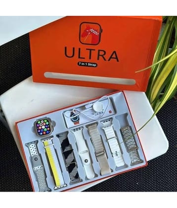 GMPex Ultra Smartwatch with 7 Straps Calling Bluetooth Fitness