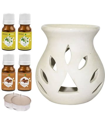 Peepalcomm Ceramic Aroma Oils & Diffusers Set - Pack of 7