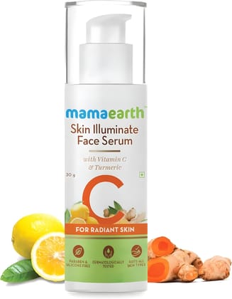 Mamaearth Skin Illuminate Vitamin C Serum For Radiant Skin with High Potency Vitamin C & Turmeric 30 g