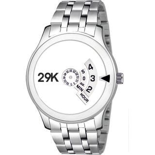 29K-2301 PAIDU WHITE CHAIN  Designer Analogue Steel belt Unique Chakri Paidu watch Boys Analog Watch - For Men