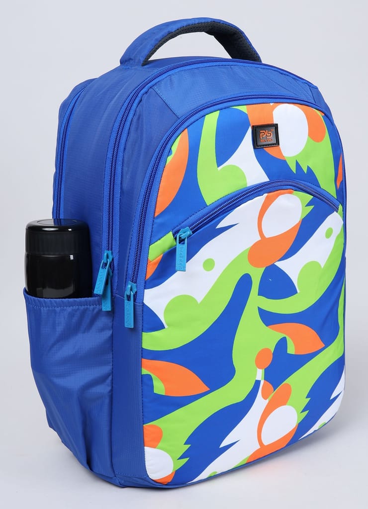 PB Pearlbags MANOR 20L Printed Casual Backpack,3 Compartment,Premium Fabric,Water Resistant Anti Theft,School & College Bag for Boys and Girls,Office & Travel Bag for Men and Women,48X30X14 Cms