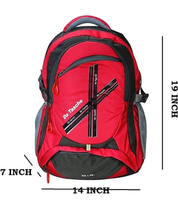 Da Tasche Red 35 Ltrs School Bag for Boys & Girls