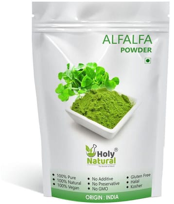 Holy Natural Alfalfa Powder 200gm, Make smoothies and Herbal Meals 200 gm