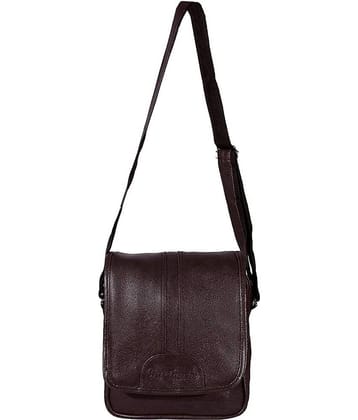 Apnav - Brown Solid Messenger Bag