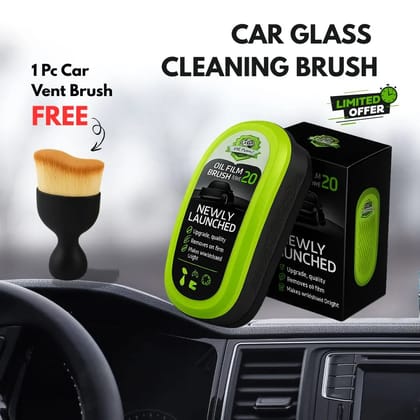 Car Windshield Cleaning Brush +(Free Car Vent Brush)-Pack of 2 @ ₹999 | Bestseller 🏆