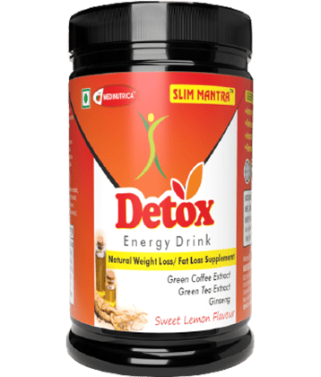 Medinutrica Detox Nutrition Drink - Herbal Slimming Tea Energy Powder 50 gm Lemon