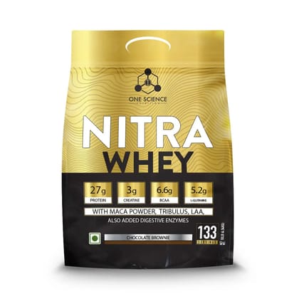 One Science Nitra Whey Protein-10 lbs / Chocolate Brownie