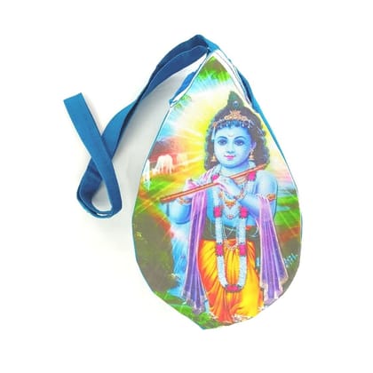 MAYAPURI Krishna Printed Chanting Bag/Japa Mala Bag with Sakshi Mala Counter