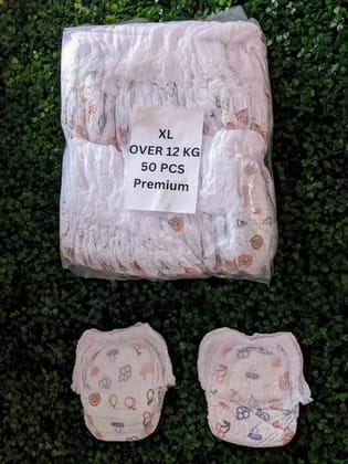 Baby Diaper All Round Protection Pants (XL) 50 count (Over 12 kg) by Ruhi Technoplast