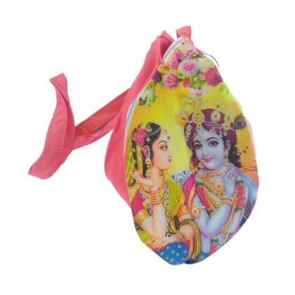 MAYAPURI Radha Krishna Bead Bag/Chanting Bag/Japa with Sakshi Mala Counter