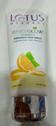 Lotus herbals white glow vitamin c radiance face wash anti pollution 100g