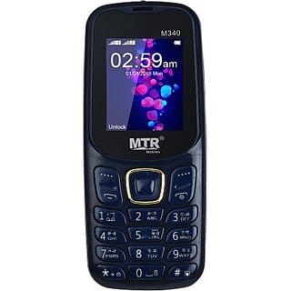 MTR M340 (Dual Sim, 1.77 Inch Display, 1100 mAh Battery, Blue)