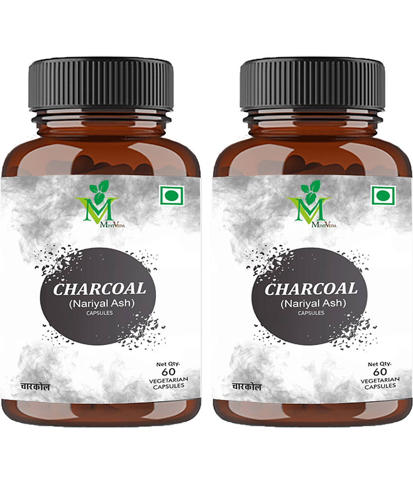 Charcoal Activated Veg. Capsules Pack of 2 - 60's