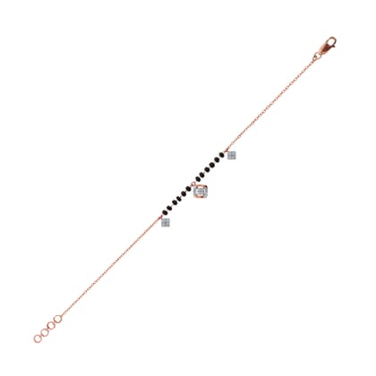 Senco Gold Soaring Shine Diamond Bracelet (1.8 gram / 0.16 Ct / HI-SI / 14K Rose Gold)