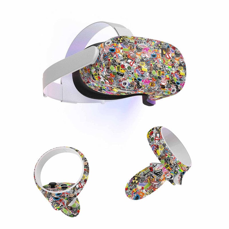 Sticker Bomb Skin For Meta Oculus Quest VR