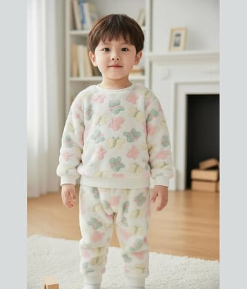 Mullick the designer Pack of 1 Boys Woollen Blend Sweater ( White )