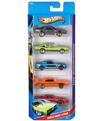 HOT WHEEL DIE CAST 5 CARS SET - ASSORTED MIX MODELS