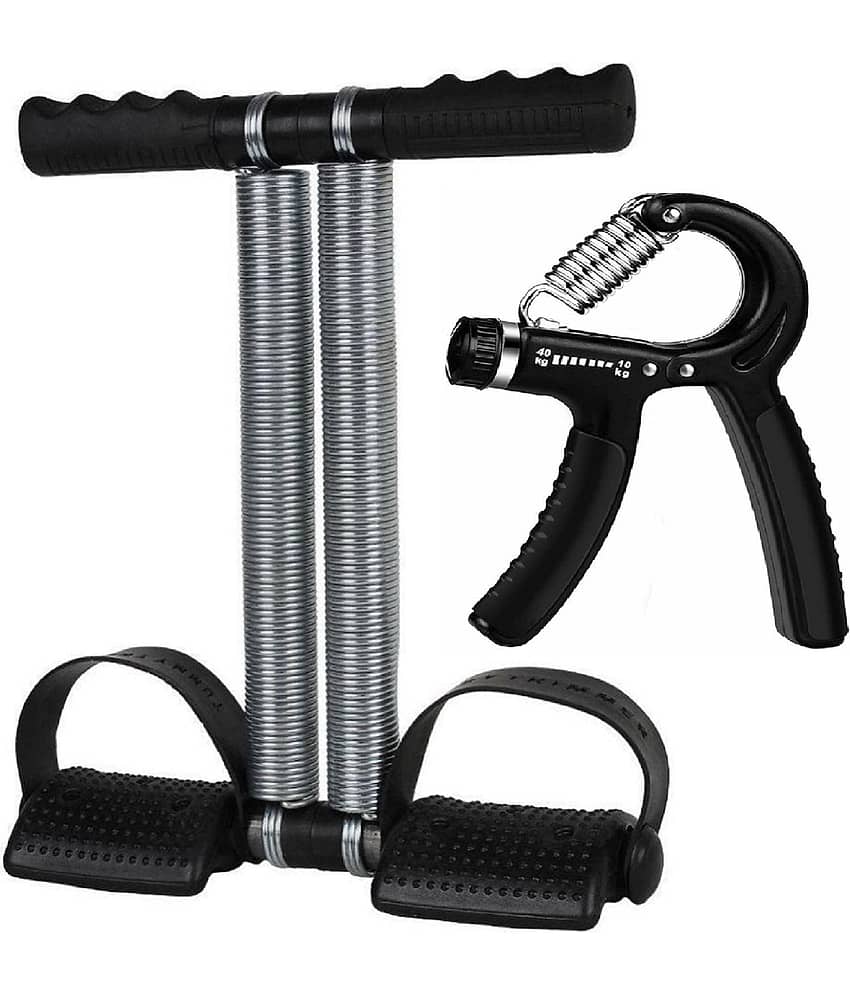 Shopeleven Tummy Trimmer Double Spring With Normal Hand Grip Combo Pack For Men & Women - Ab Exercise Equipement, Abdominal Workout For Home & Gym Use - Stomach, Abs, Belly Exercise