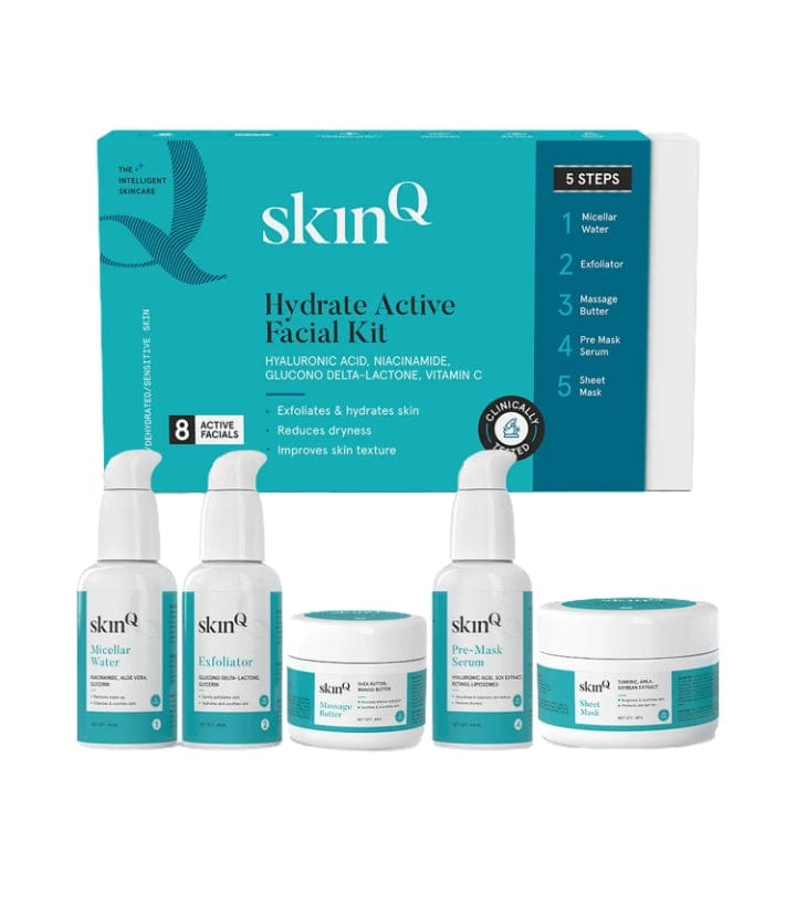 SkinQ Hydrate Active Facial Kit - Multi Use (200ml)