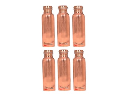 Imago Plain Copper Bottle 1L (Pack of 6)