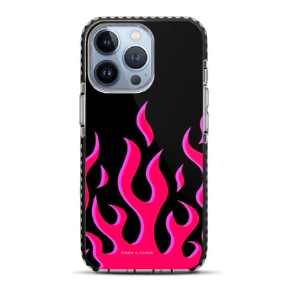 Pink Flame Pinterest Inspired iPhone 13 Pro Stride Phone Case-Stride
