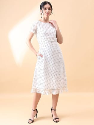 Polka Dot Dress- Black & White-S
