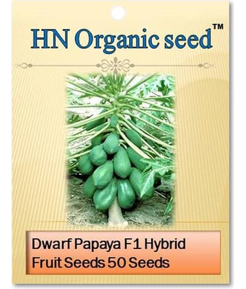 sky star agro & co. - Fruit Seeds ( Dwarf Papaya F1 Hybrid - 50 seeds )