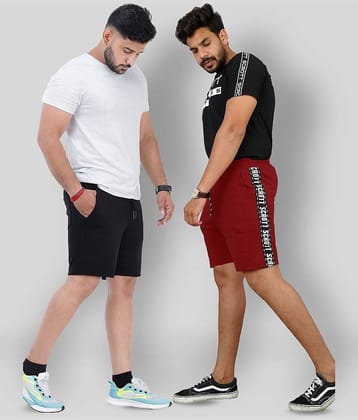 SCROTT - Multi Cotton Men's Shorts ( Pack of 2 )