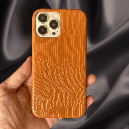 Brown Alligator Pattern Leather Luxury Case-iPhone 13