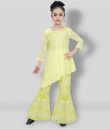 Arshia Fashions Girls Faux Viscose ( , Yellow )
