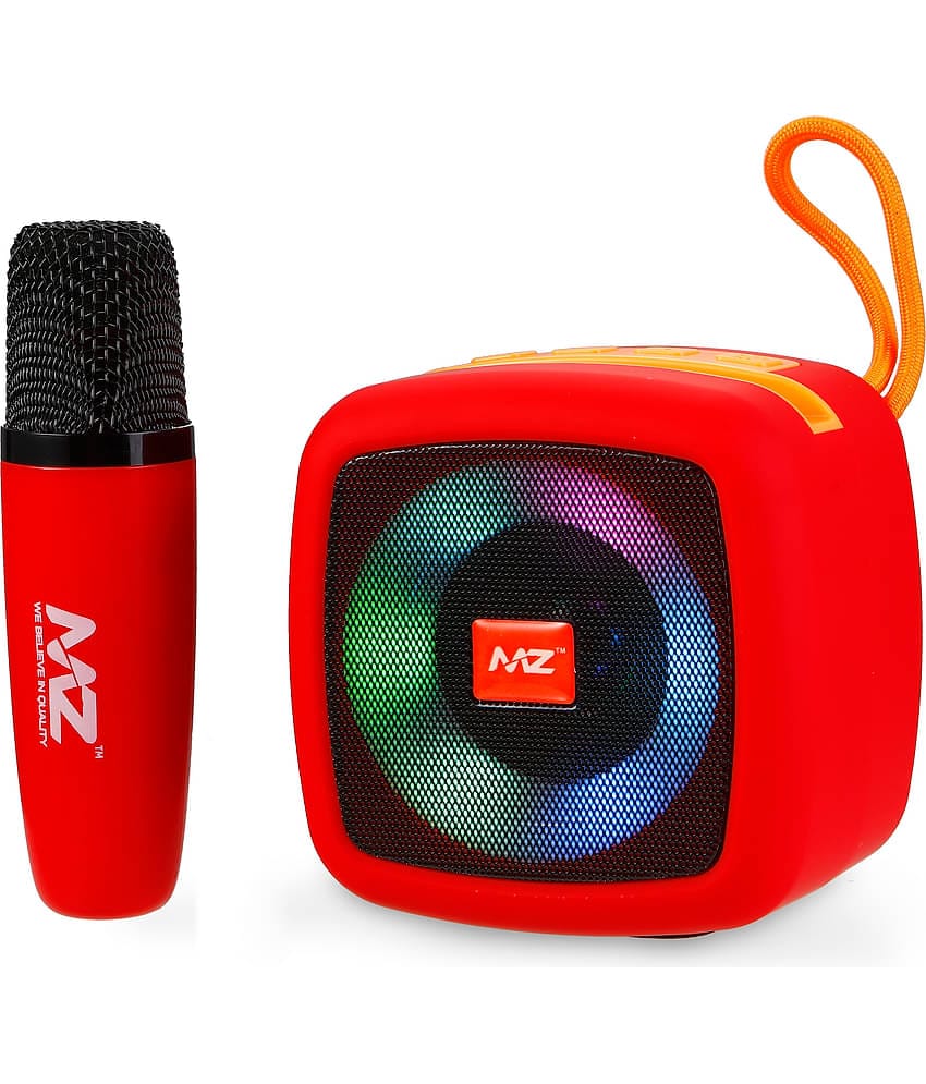 MZ S660 5 W Bluetooth Speaker Bluetooth V 5.0 with SD card Slot Playback Time 6 hrs Red