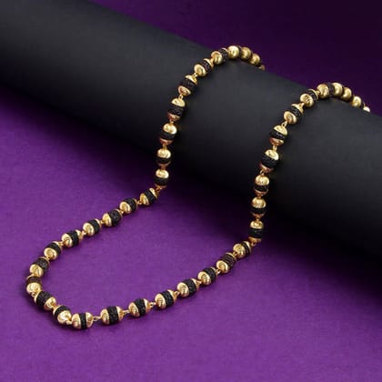 Gold Plated Rudraksha Mala