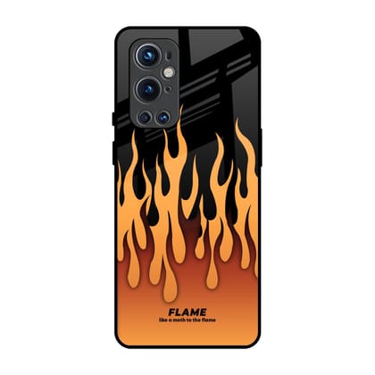 Fire Flame Glass Case for OnePlus 9 Pro