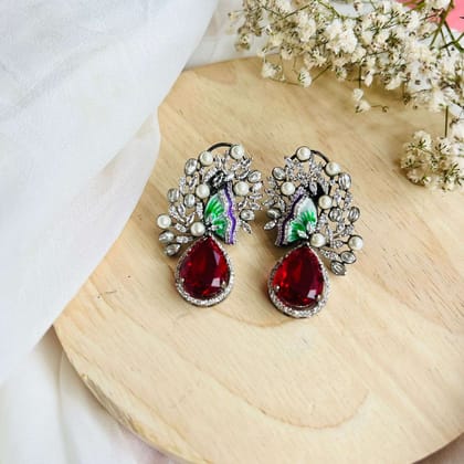 Ad Elsa Earrings-Red