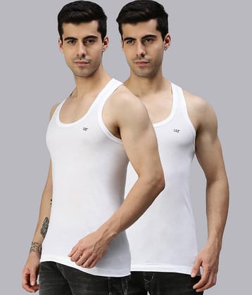 Pack of 2 Lux Cozi - White Cotton Men's Vest