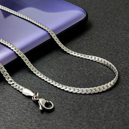 Glowing Silver Plated Chain-Free Size