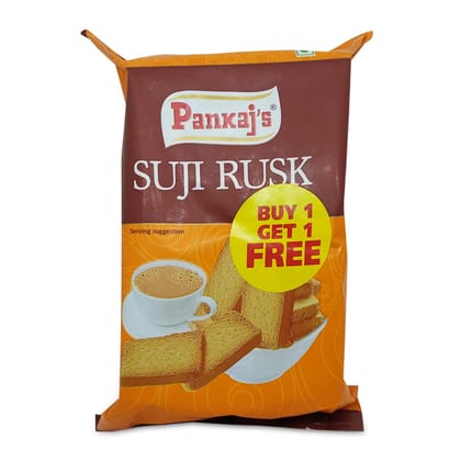 Pankaj's Suji Rusk, 225g (Buy 1 get 1)