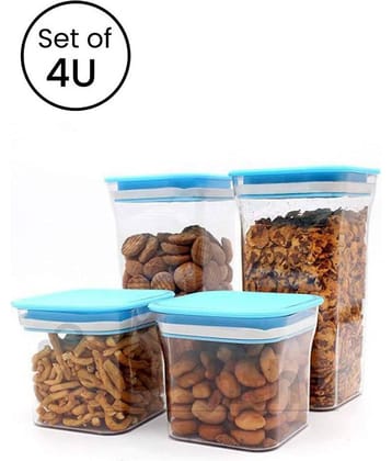iview kitchenware Multipurpose PET Container 1100mlx2, 550mlx2, Orange (4U)