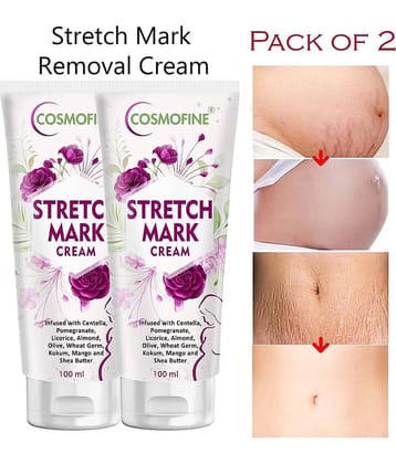COSMOFINE Stretch Marks Removal Cream, Body Firming Skin Tightening Cream Floral (100 mL)Pack of 2